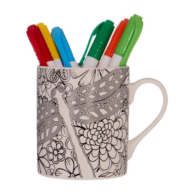 Premier Housewares Dragonfly Colour In Mug