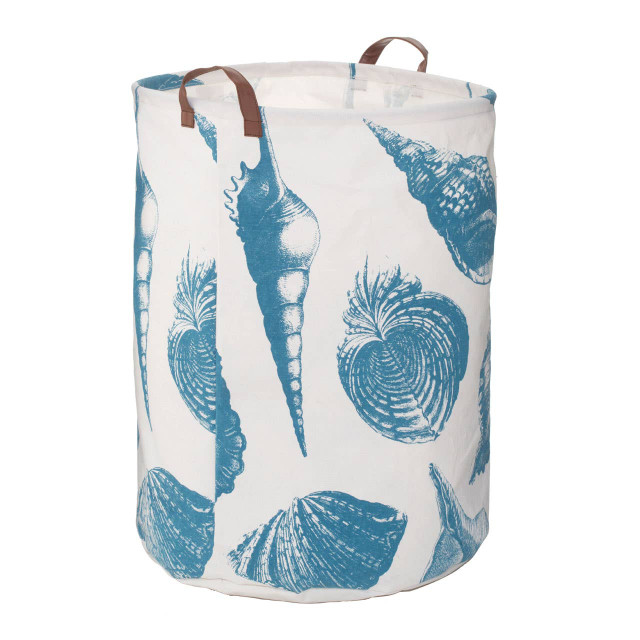 Premier Housewares Echo Blue And White Laundry Bag