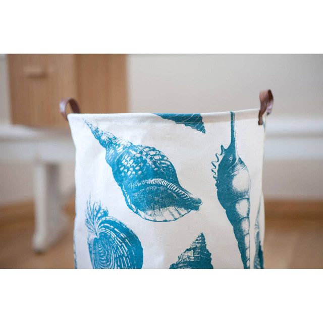 Premier Housewares Echo Blue And White Laundry Bag