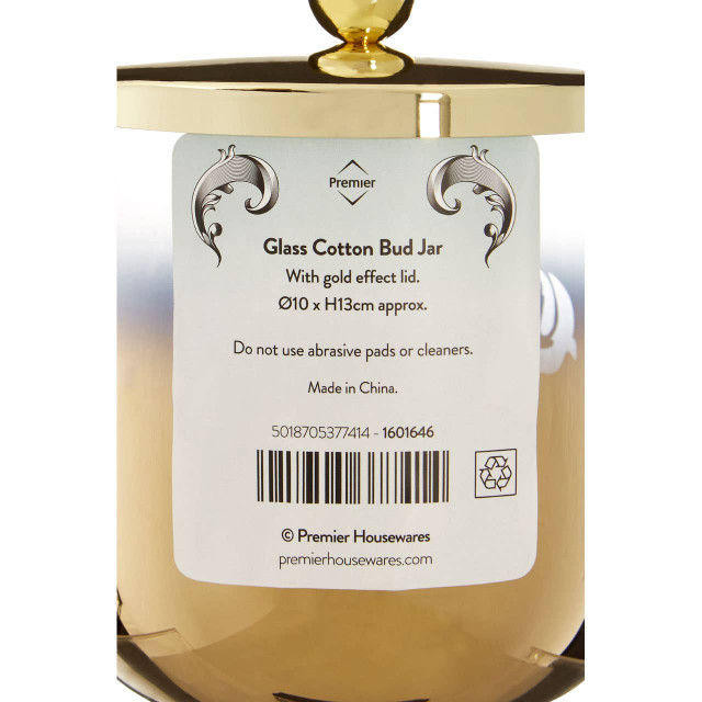 Premier Housewares Elissa Gold Ombre Cotton Jar