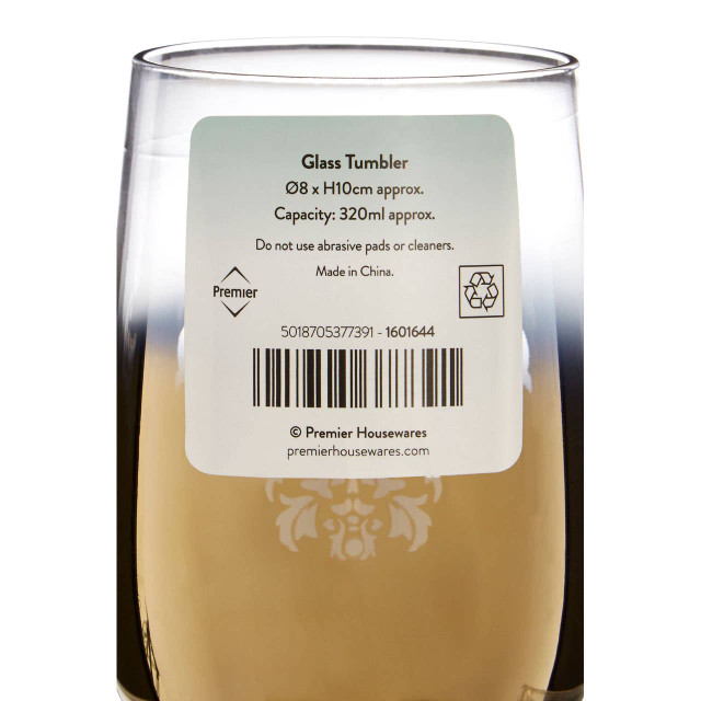 Premier Housewares Elissa Gold Ombre Tumbler