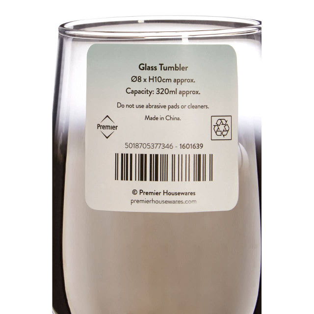 Premier Housewares Elissa Silver Ombre Tumbler