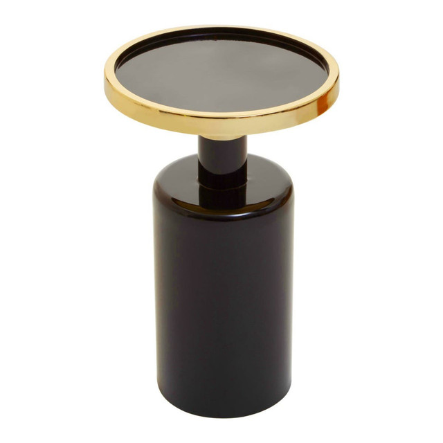 Premier Housewares Elva Black And Gold Side Table