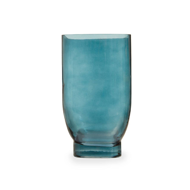 Premier Housewares Emer Small Blue Glass Vase