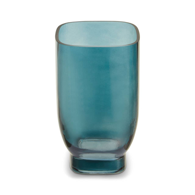Premier Housewares Emer Small Blue Glass Vase