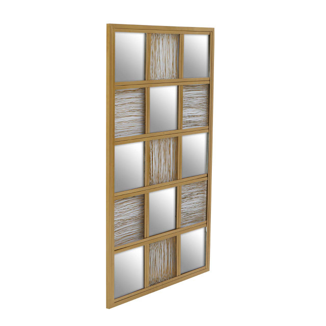 Premier Housewares Enzo Gold Wire Wall Mirror