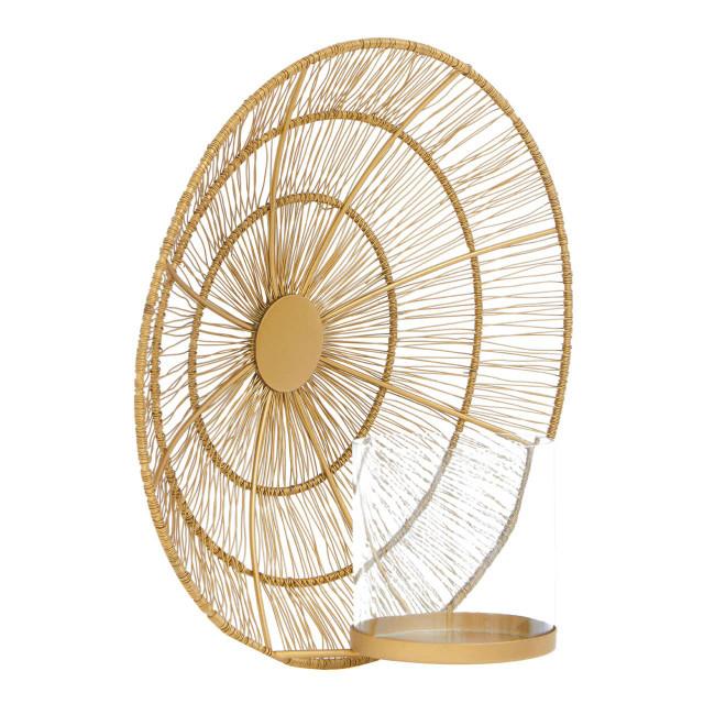 Premier Housewares Enzo Gold Wire Wall Sconce