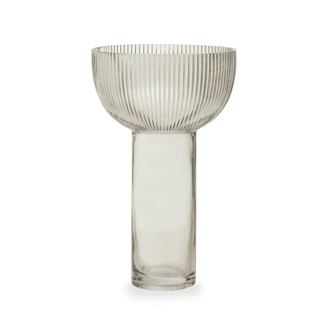Premier Housewares Esma Large Grey Glass Vase