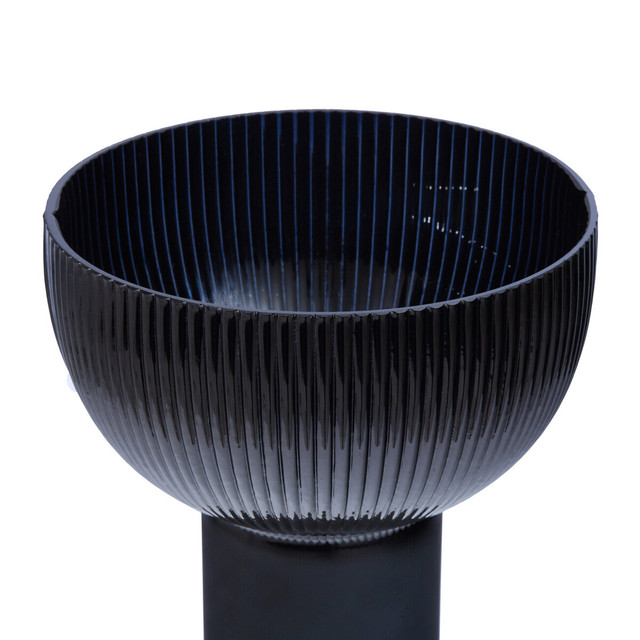Premier Housewares Esma Large Navy Blue Glass Vase