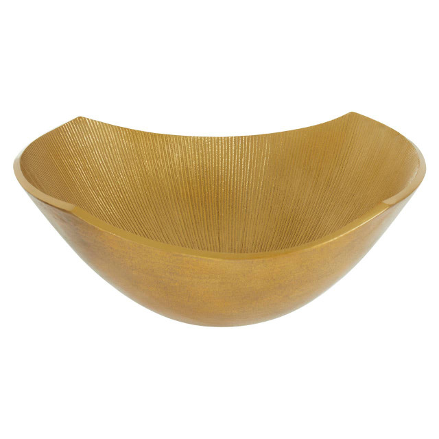 Premier Housewares Estrella Large Gold Finish Bowl