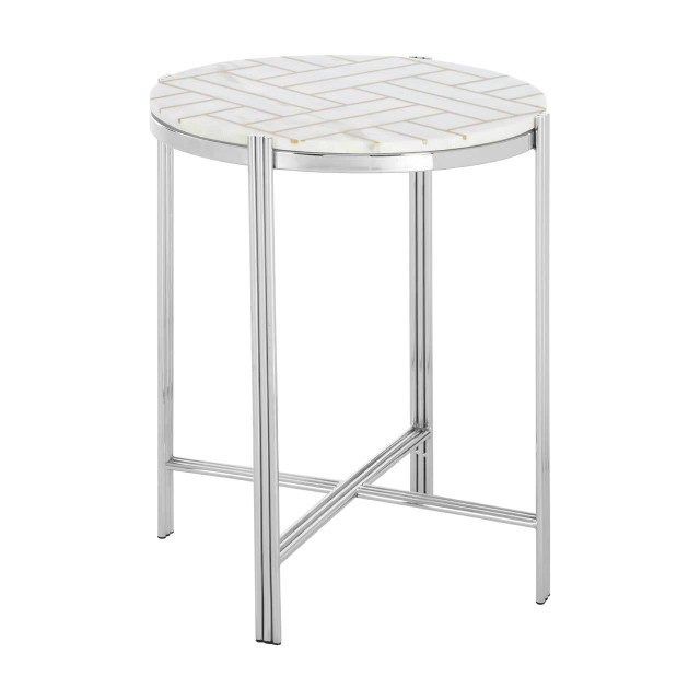 Premier Housewares Eva Marble Top Side Table