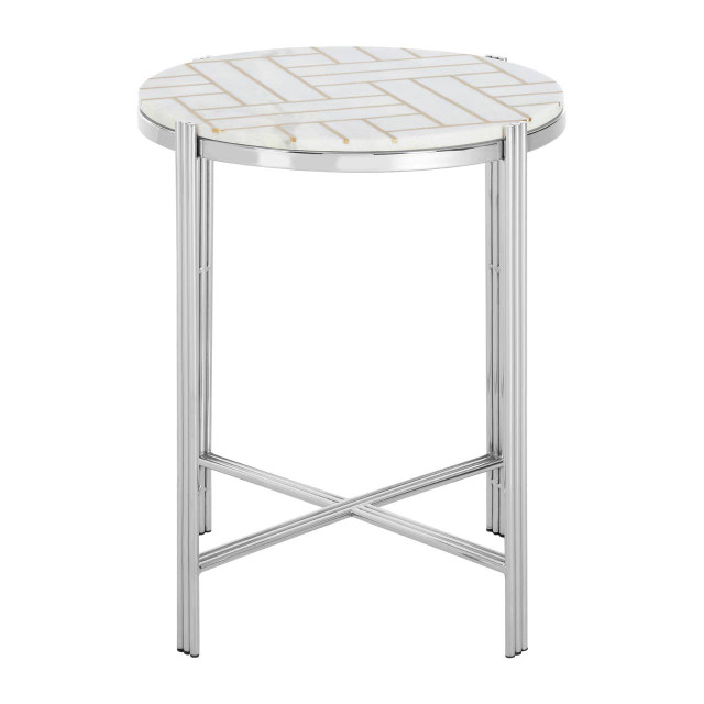 premier housewares Eva Marble Top Side Table