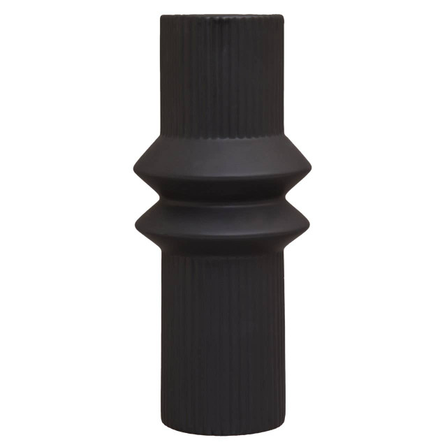 Premier Housewares Fabia Black Ceramic Vase