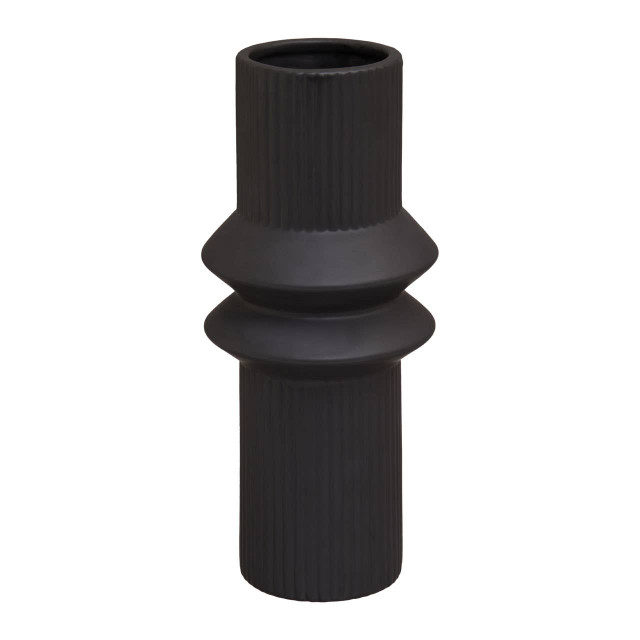 Premier Housewares Fabia Black Ceramic Vase