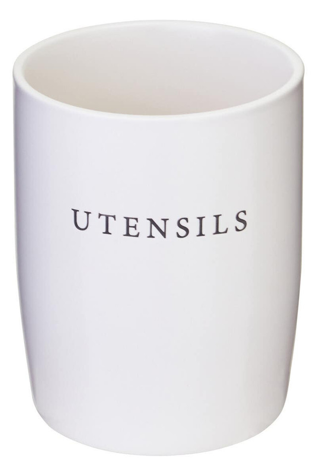 Premier Housewares Farmhouse Cream Utensil Holder