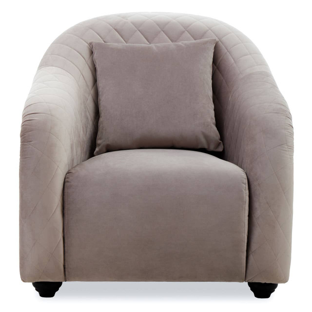 Premier Housewares Fifi Grey Velvet Chair