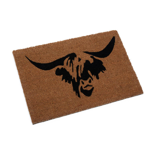 Premier Housewares Filta Highland Cow Doormat