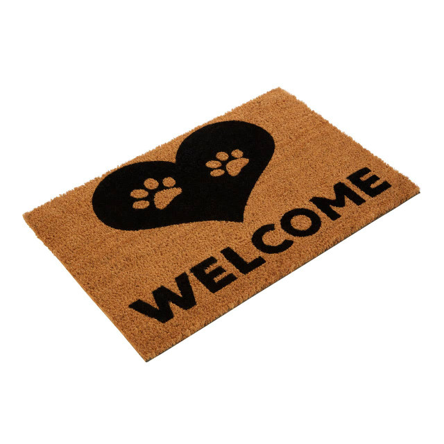 Premier Housewares Filta Paw Heart Doormat
