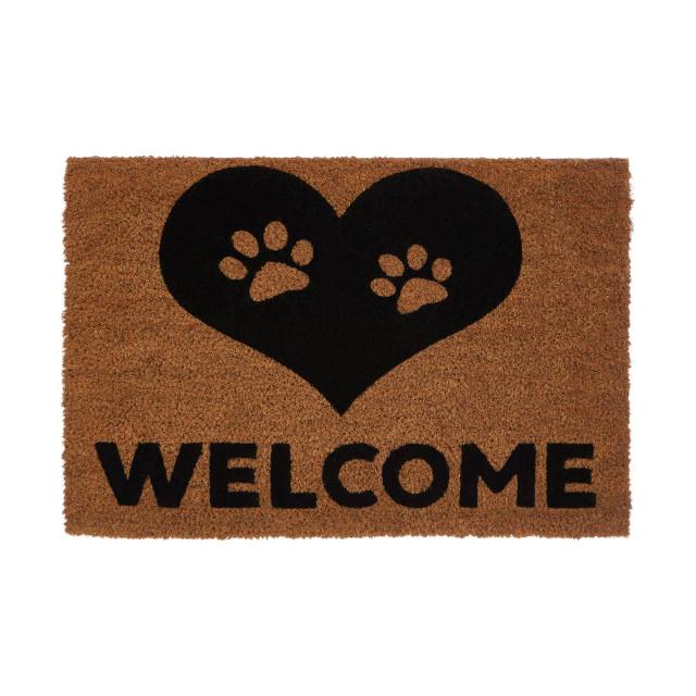 premier housewares Filta Paw Heart Doormat