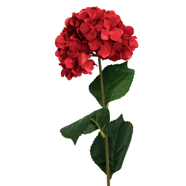 Premier Housewares Fiori Red Hydrangea Flower Stem