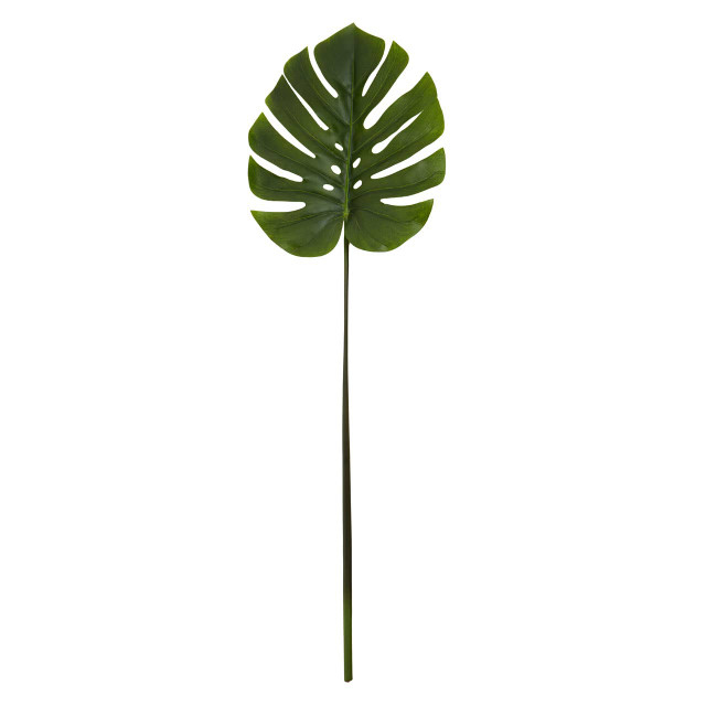 premier housewares Fiori Tall Monstera Palm Stem