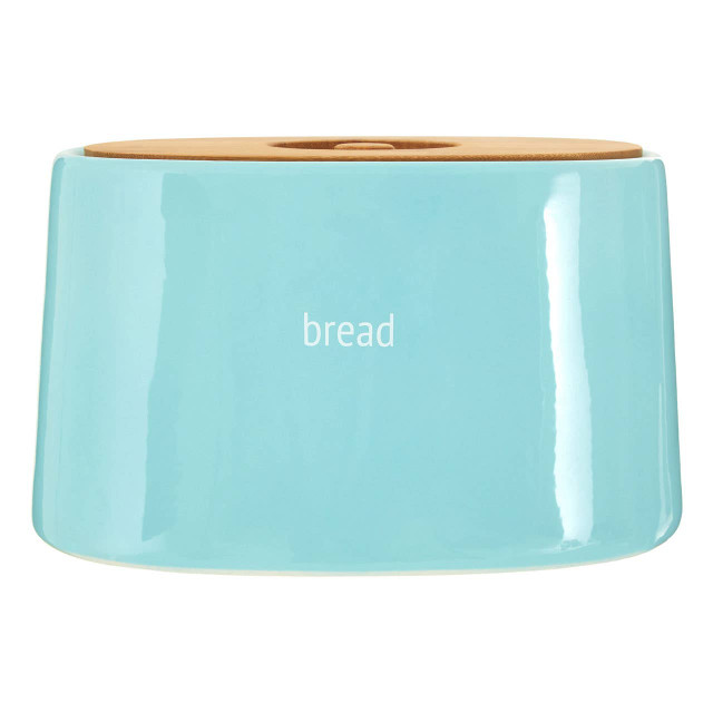 premier housewares Fletcher Blue Ceramic Bread Bin