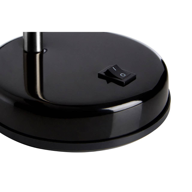 Premier Housewares Flexi Black Gloss Desk Lamp