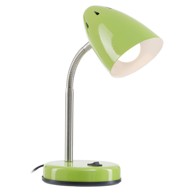 premier housewares Flexi Green Gloss Desk Lamp