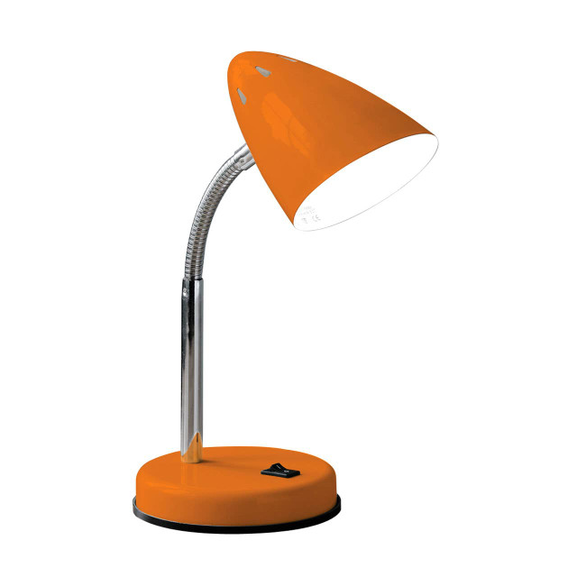 premier housewares Flexi Orange Gloss Desk Lamp