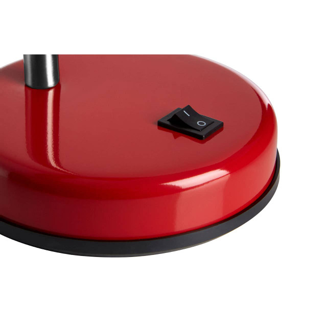 Premier Housewares Flexi Red Gloss Desk Lamp