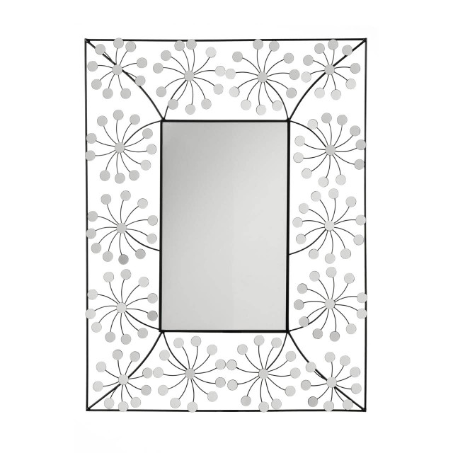 Premier Housewares Floret Metal Frame Wall Mirror