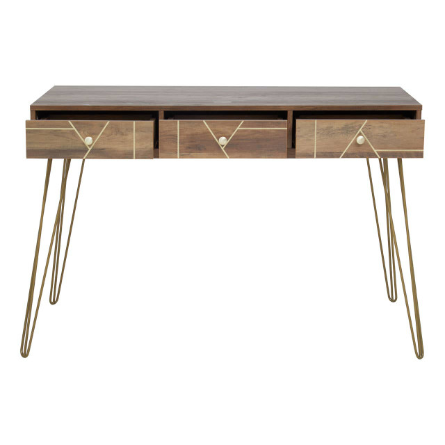 Premier Housewares Flori Three Drawer Desk