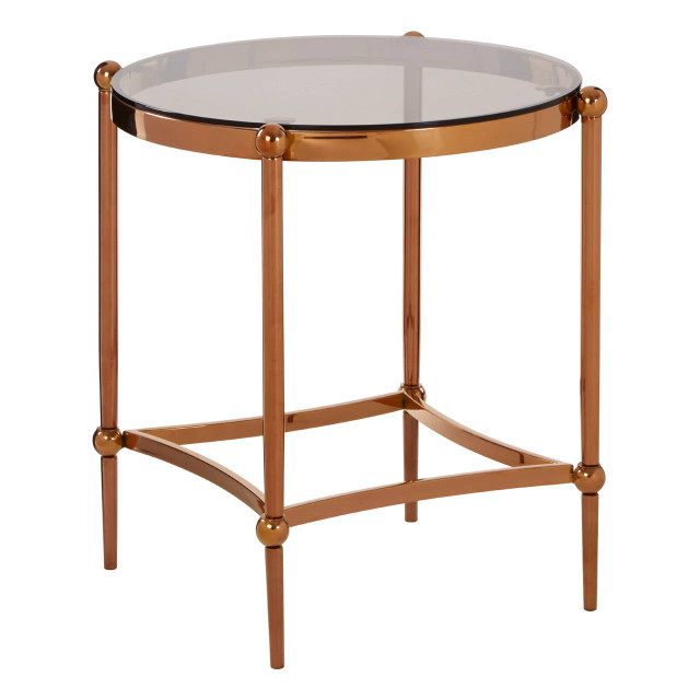 Premier Housewares Forli Rose Gold Side Table