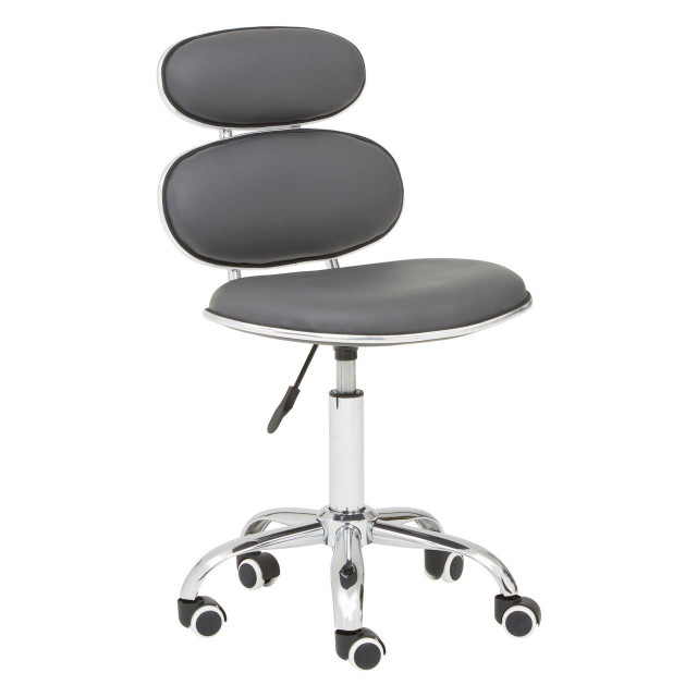 premier housewares Fran Grey PU Home Office Chair