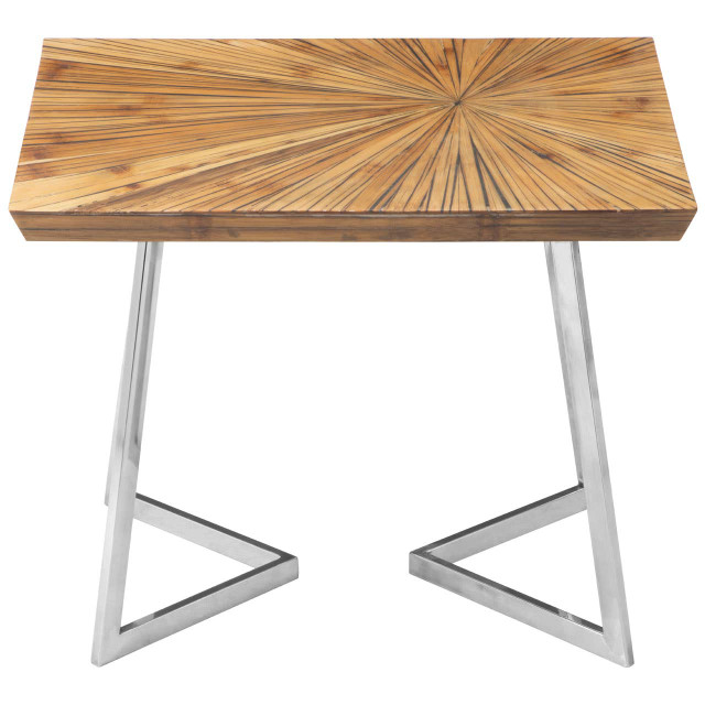 Premier Housewares Gabar Natural Bamboo Side Table