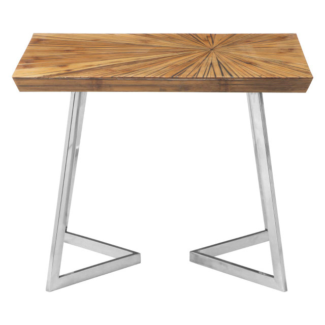premier housewares Gabar Natural Bamboo Side Table