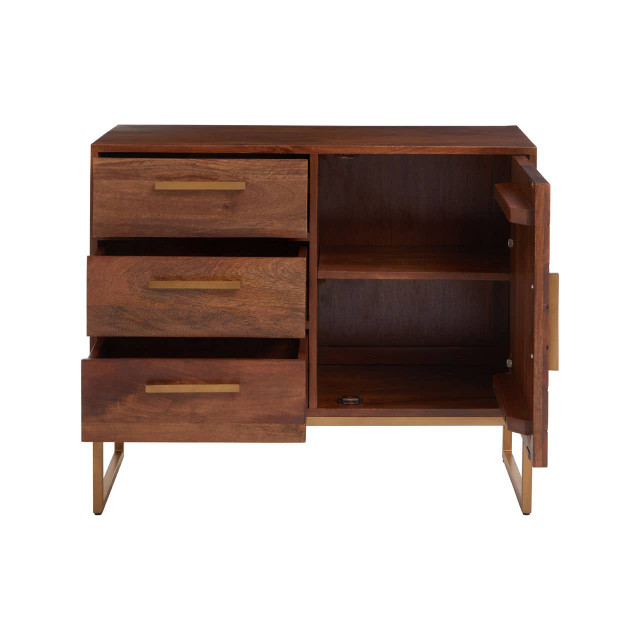 Premier Housewares Gaya Mango Wood Small Sideboard