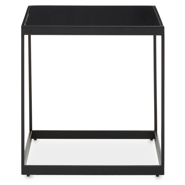 premier housewares Genoa Black Square Side Table