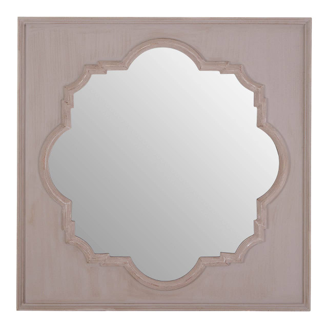 premier housewares Gladys Fossil Grey Wall Mirror
