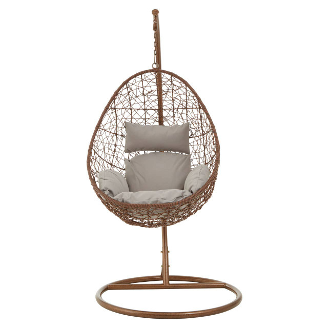 Premier Housewares Goa Brown Rattan Hanging Chair