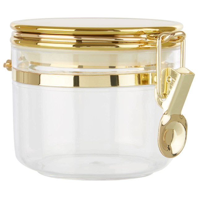 premier housewares Gozo Jar With Gold Lid 450 ml