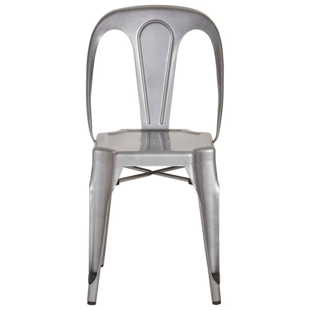 Premier Housewares Grange Grey Metal Chair