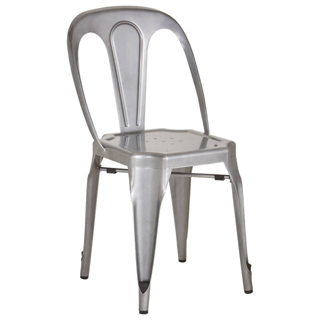 premier housewares Grange Grey Metal Chair