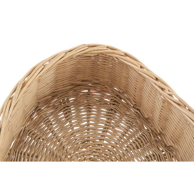 Premier Housewares Grey Heart Shape Willow Basket