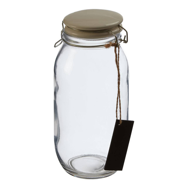 Premier Housewares Grocer Glass Storage Jar 2000ml