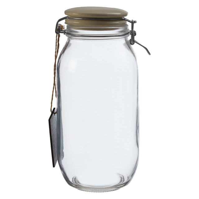 premier housewares Grocer Glass Storage Jar 2000ml