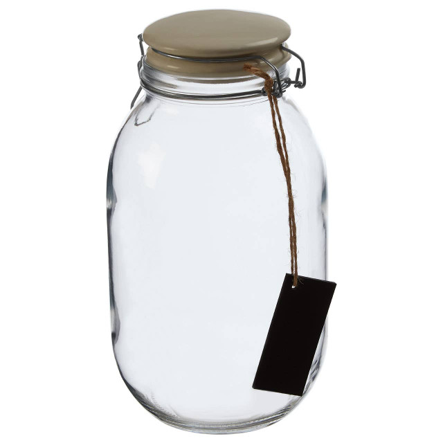 Premier Housewares Grocer Glass Storage Jar 3000ml