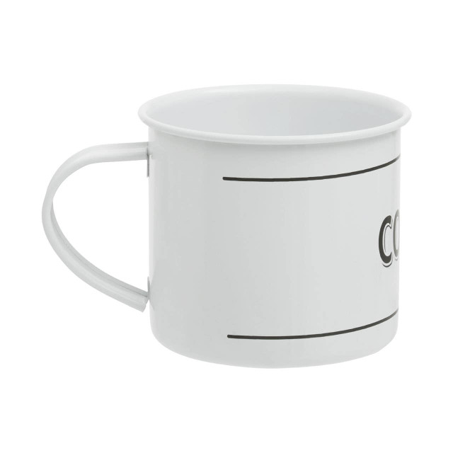Premier Housewares Grocer White Metal Mug