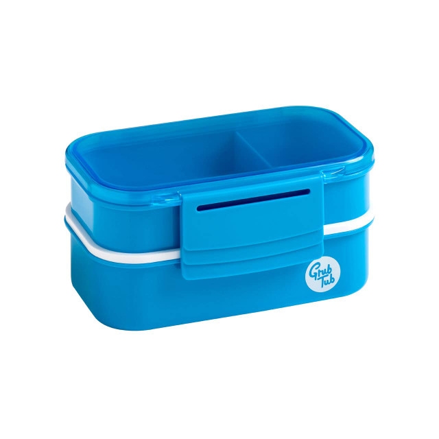 Premier Housewares Grub Tub Blue 2 Tier Lunch Box