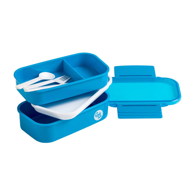 Premier Housewares Grub Tub Blue 2 Tier Lunch Box